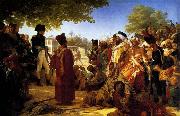 Baron Pierre Narcisse Guerin Napoleon Pardoning the Rebels at Cairo oil painting
